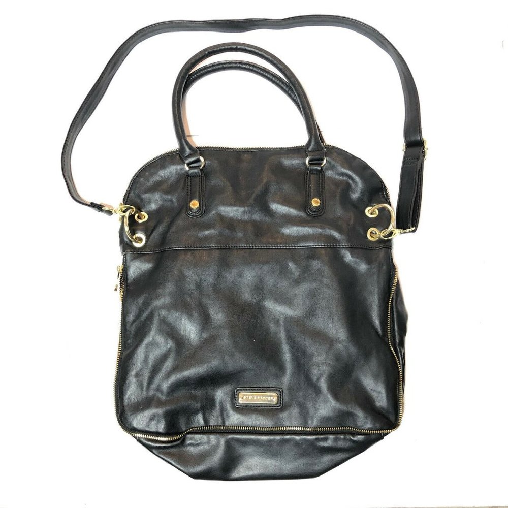Steve Madden Large Black Shoulder Hand Bag